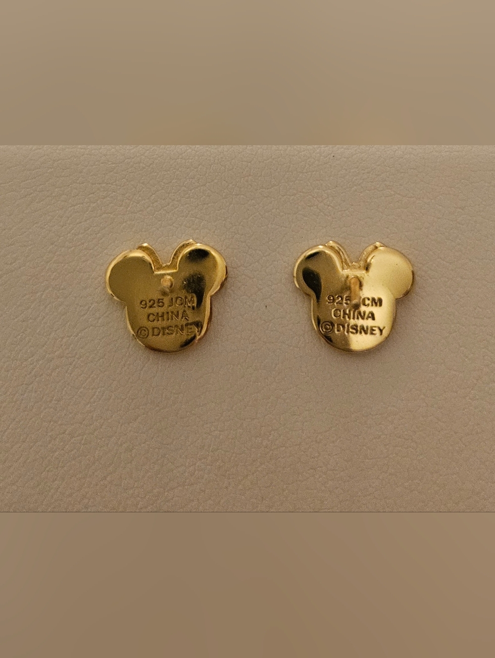 Disney Gold Minnie Bow Stud Earrings - Sparkling Silver Accent - Picture 4 of 5